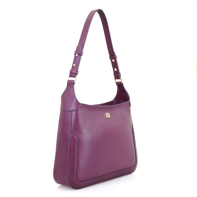 Tryka Bordo Kadın Deri Omuz Çantası