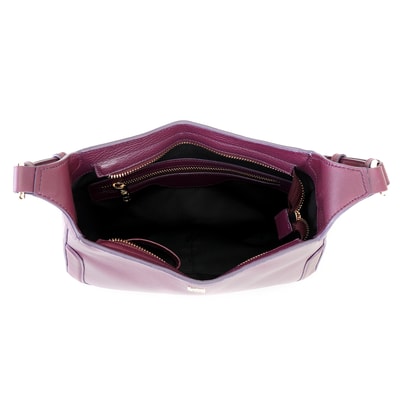 Tryka Bordo Kadın Deri Omuz Çantası