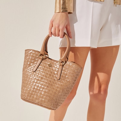 Tulip Kadın Örgü Deri El Çantası
