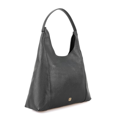 Tulipko Siyah Kadın Deri Omuz Çantası