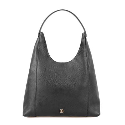 Tulipko Siyah Kadın Deri Omuz Çantası