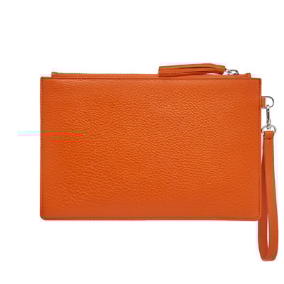 Turuncu Bonni Kadın Deri El Çantası