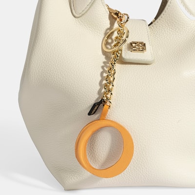 Turuncu O Harfi Deri Anahtarlık