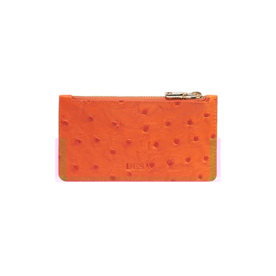 Turuncu Welkin Kadın Deri Kartlık