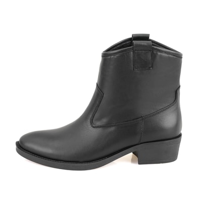 Vaveyla Siyah Kadın Deri Bot