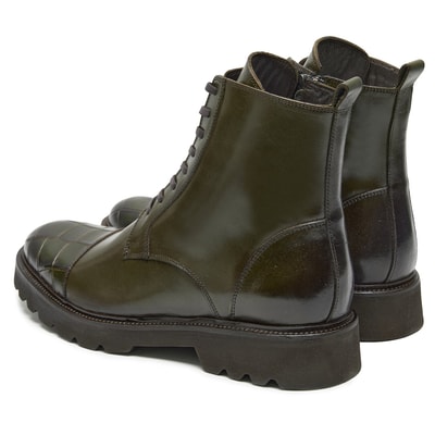 Vena Haki Erkek Kroko Baskılı Deri Bot