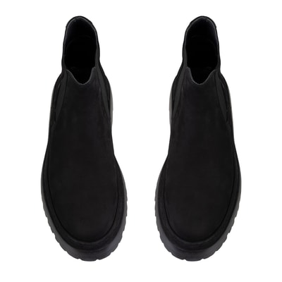 Vicentane Siyah Erkek Deri Bot