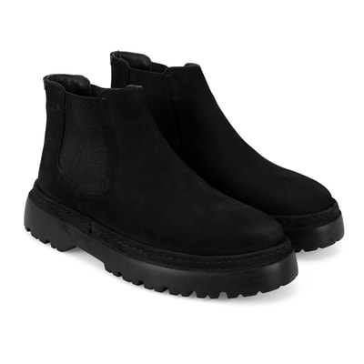 Vicentane Siyah Erkek Deri Bot