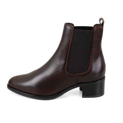 Vien Koyu Kahve Kadın Deri Bot