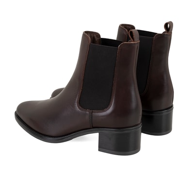 Vien Koyu Kahve Kadın Deri Bot