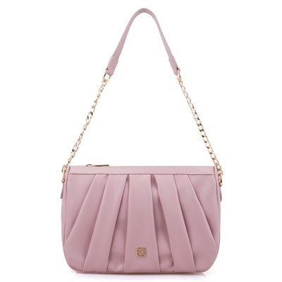 Violet Pudra Kadın Zincir Askılı Omuz Çantası