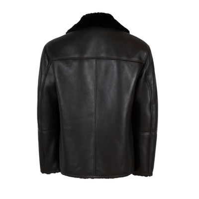 Viony Koyu Kahve Erkek Kürk Ceket