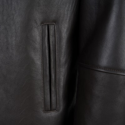 Viony Koyu Kahve Erkek Kürk Ceket