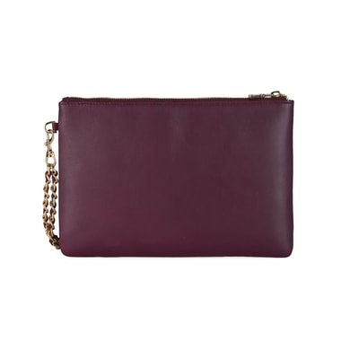 Vionya Bordo Kadın Deri El Çantası