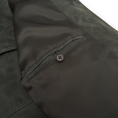 Vitale Erkek Süet Bomber Deri Ceket