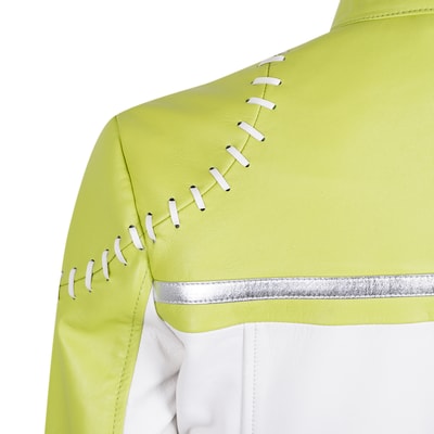 Vitalia Yeşil Kadın Deri Ceket