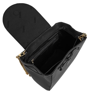 Voleta Kadın Zincir Detaylı Deri Omuz Çantası