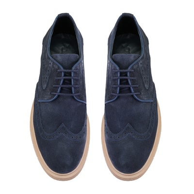 Werner Lacivert Erkek Süet Deri Klasik Ayakkabı