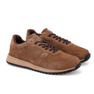 Willie Kahve Erkek Süet Deri Spor Ayakkabı