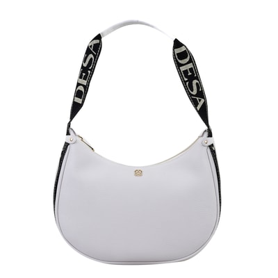 xxx Petunie Beyaz Kadın Desa Logo Askılı Deri Omuz Çantası