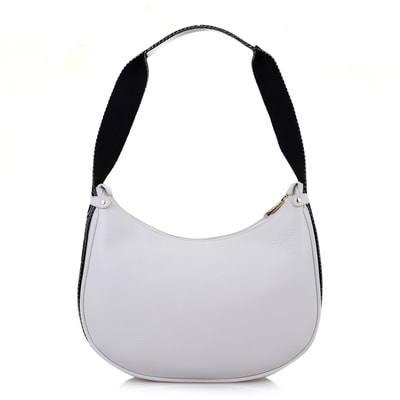 xxx Petunie Beyaz Kadın Desa Logo Askılı Deri Omuz Çantası