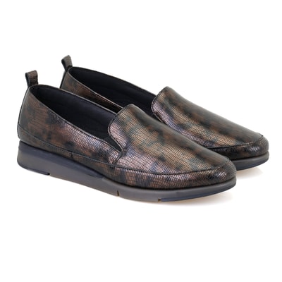 XXXCaliope Kahve Kadın DesaComfort Deri Günlük Ayakkabı