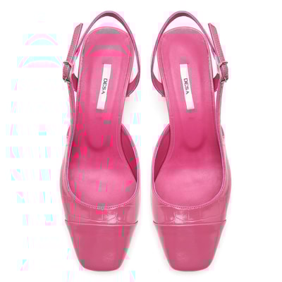 XXXCarmel Fuşya Kadın Rugan Deri Klasik Ayakkabı