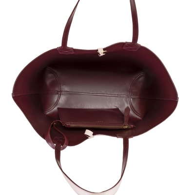 XXXEmely Bordo Kadın Çift Taraflı Deri Omuz Çantası