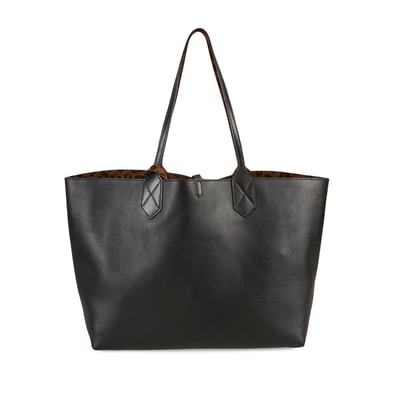 XXXEmely Leopar Kadın Çift Taraflı Deri Omuz Çantası