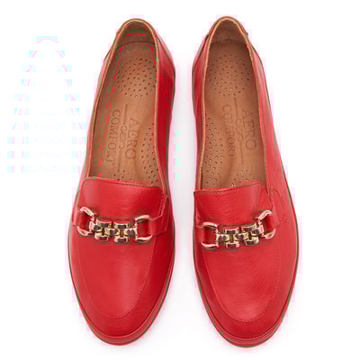 XXXHope DesaComfort Kırmızı Kadın Deri Loafer