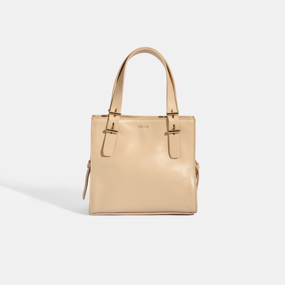 xxxKadın Bej Deri Omuz Çantası