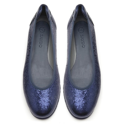 XXXMaid Comfort Metalik Lacivert Kadın Deri Günlük Ayakkabı