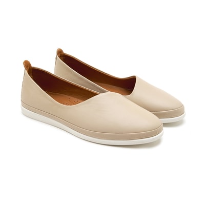 XXXRico DesaComfort Bej Kadın Deri Babet