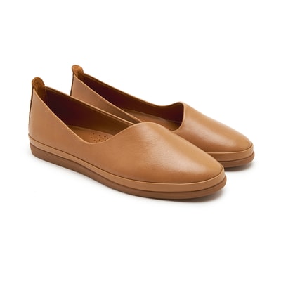 XXXRico DesaComfort Taba Kadın Deri Babet