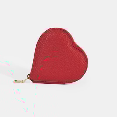 Yelena Kalpli Kırmızı Deri Cüzdan