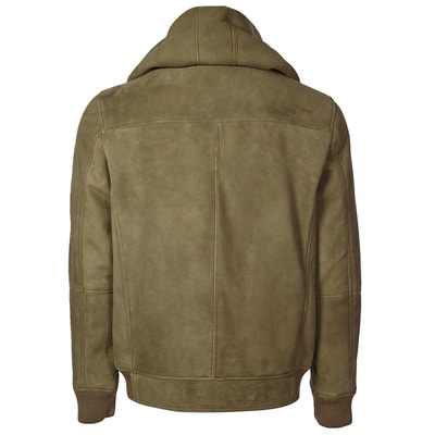 Yeşil Dardano Erkek Kürk Mont