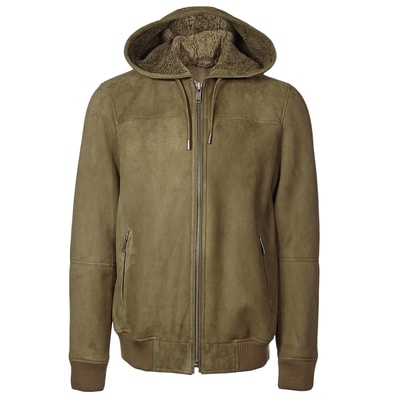 Yeşil Dardano Erkek Kürk Mont