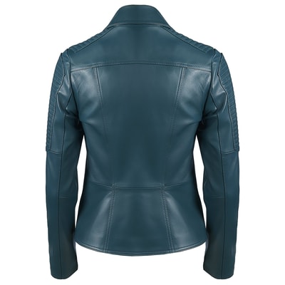 Yeşil Norma Kadın Deri Ceket