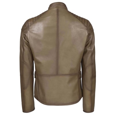 Yeşil Shawn Erkek Deri Mont