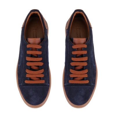 Zach Lacivert Erkek Süet Deri Spor Ayakkabı