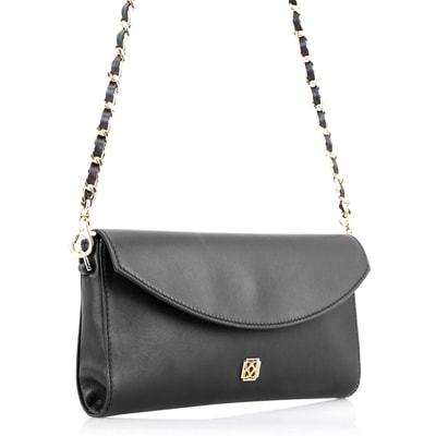 Zacy Siyah Kadın Deri Omuz Çantası