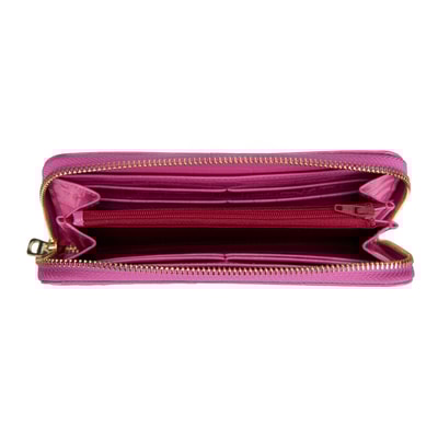 Zane Pembe Kadın Kroko Baskılı Deri Cüzdan