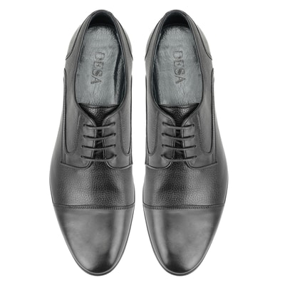 Zasu Siyah Erkek Deri Günlük Ayakkabı