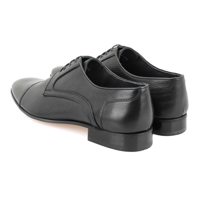 Zasu Siyah Erkek Deri Günlük Ayakkabı