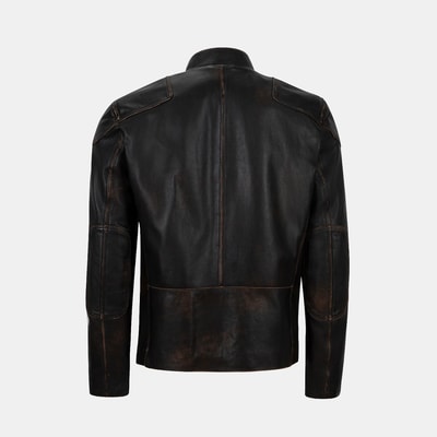 Zenon Konyak Erkek Vintage Deri Ceket