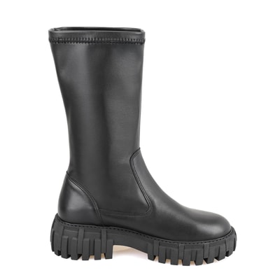 Zexia Siyah Kadın Deri Çizme