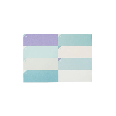 Pansy Daisy Paperways Palette mini haftalık planlayıcı Water Lilies