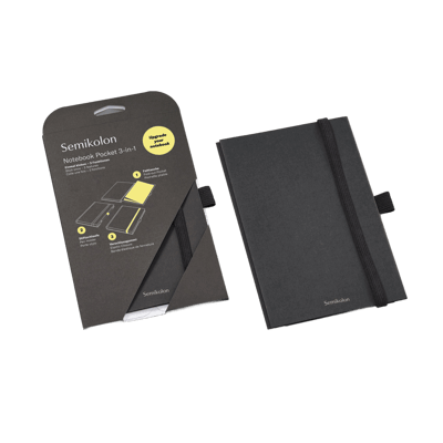 Semikolon Patch Pocket A5 Heritage Line Pure black