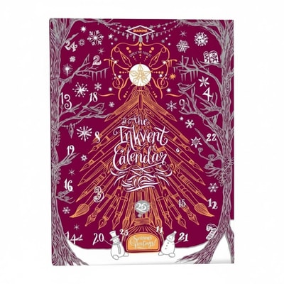 Diamine Inkvent Calendar 2026 Burgundy Edition mürekkep takvimi