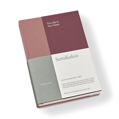 Semikolon The Life in Your Years 5 yıllık anı defteri Blossom